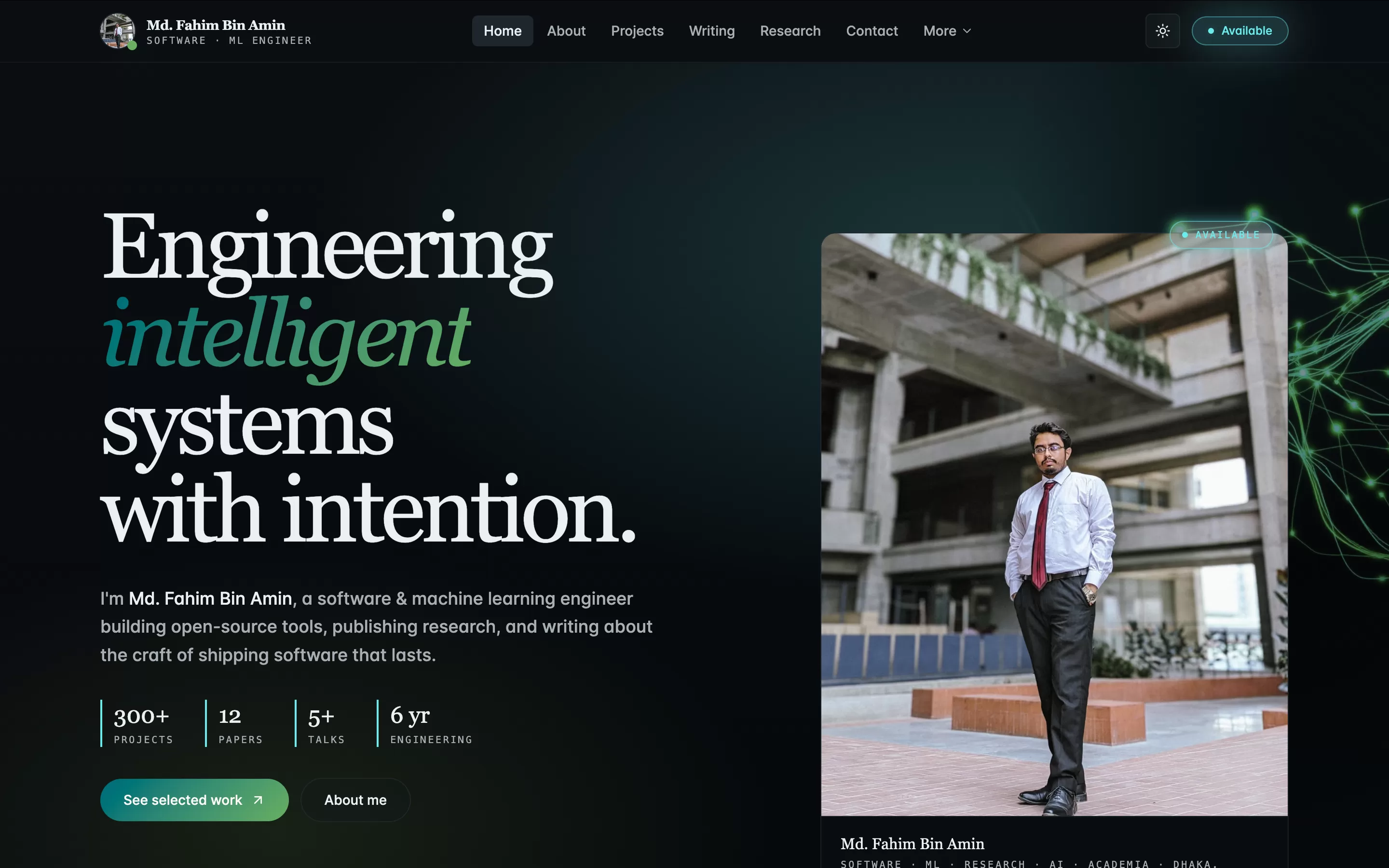 Fahim's Website (5th version)
