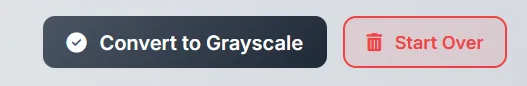 Convert to Grayscale button below the conversion settings.